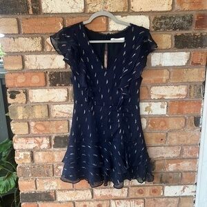 La Maison TALULAH Midnight Silk Blend Mini Dance Dress